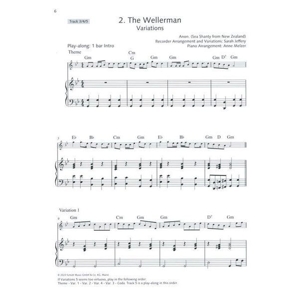 Schott My Favourite Melodies Recorder