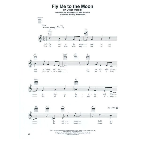 Hal Leonard Jazz Standards for Ukulele