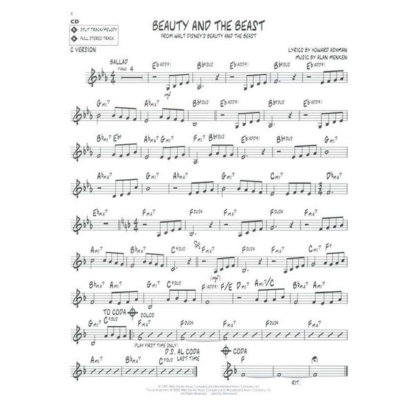 Hal Leonard Jazz Play-Along Disney Classic