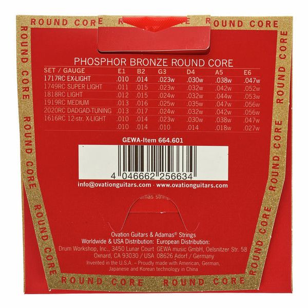 Adamas 1717RC Round Core String Set
