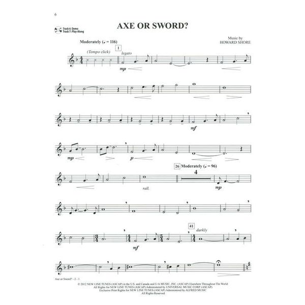 Alfred Music Publishing Hobbit Trilogy Clarinet