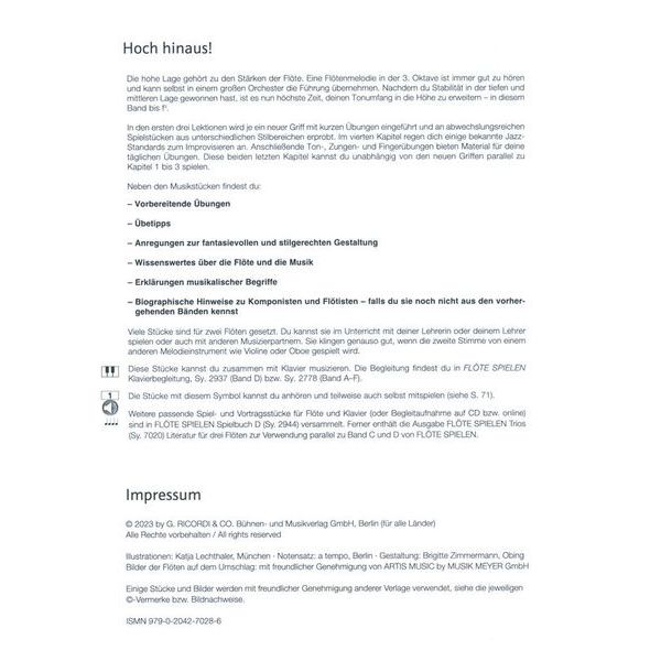 Ricordi Flöte Spielen D