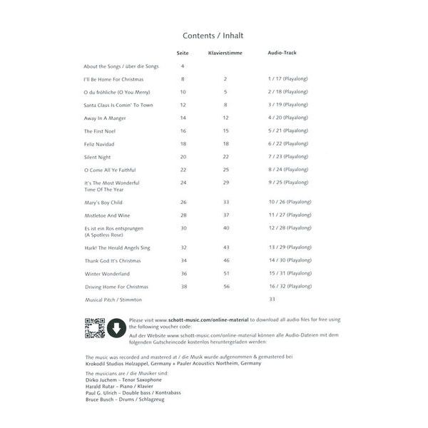 Schott Christmas Classics Tenorsax