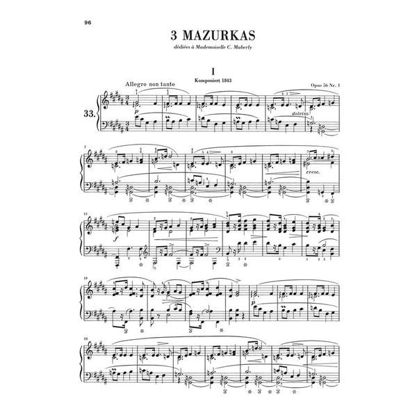 Henle Verlag Chopin Mazurken