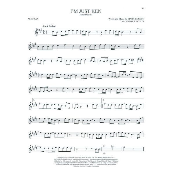 Hal Leonard 101 Top Hits for Alto Sax