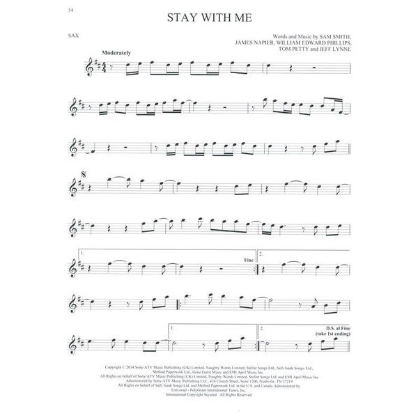 Hal Leonard 50 Songs You Should Sax.