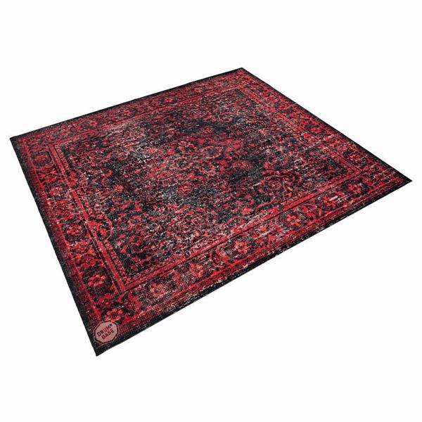 Drum N Base Vintage Drum Rug Black-Red