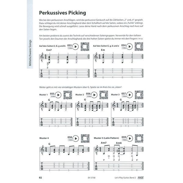 Hage Musikverlag Let's Play Guitar 2