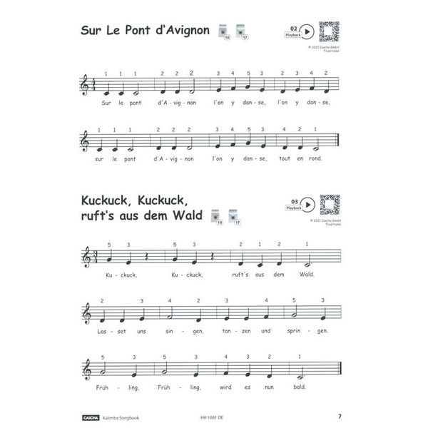 Hage Musikverlag Kalimba Songbook