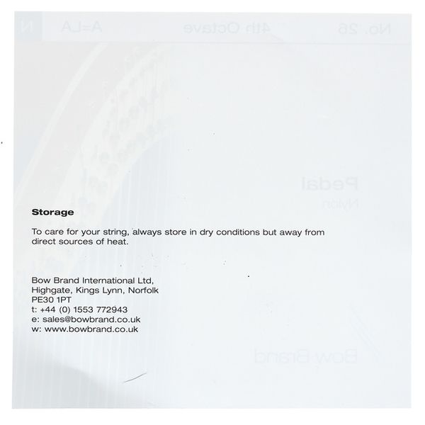 Bow Brand Pedal Artist Nylon 4th A No.26