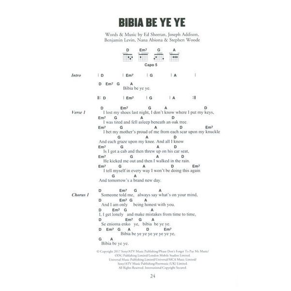 Hal Leonard Little Black Book Ed Sheeran