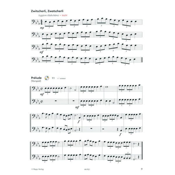 Horst Rapp Verlag Posaune lernen mit Spa 2