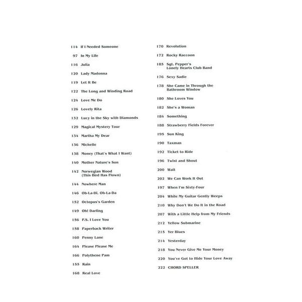 Hal Leonard The Beatles Easy Fake Book