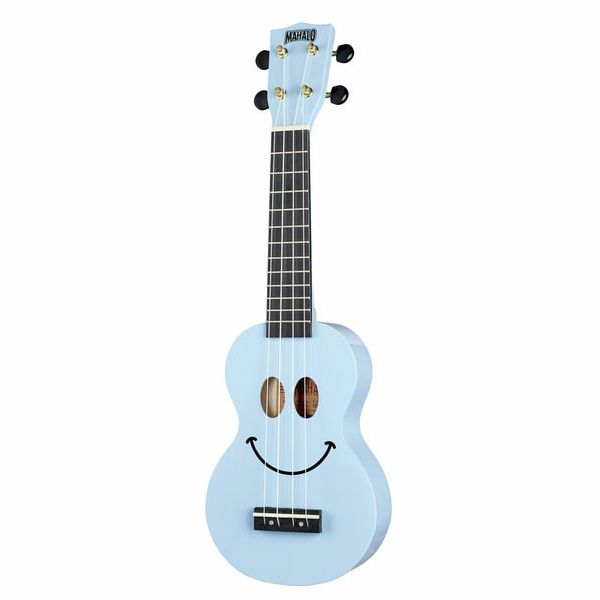 Mahalo Smiley Ukulele Light Blue