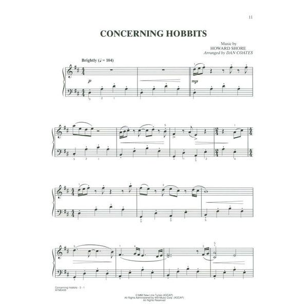 Alfred Music Publishing Lord Of The Rings 1-3 Easy