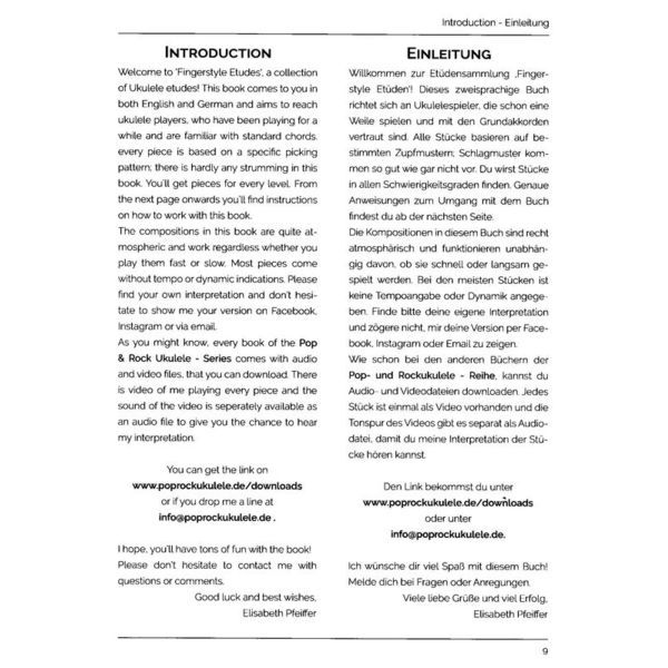 Elisabeth Pfeiffer  Ukulele Fingerstyle Etüden