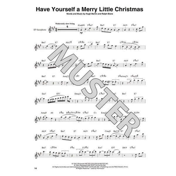 Hal Leonard Sax Play-Along Christmas