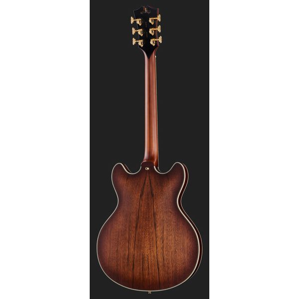 DAngelico Deluxe DC Satin Brown Burst