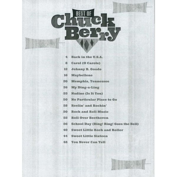 Hal Leonard Best Of Chuck Berry