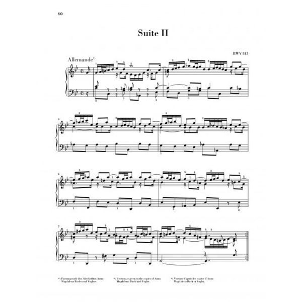 Henle Verlag Bach Französische Suiten