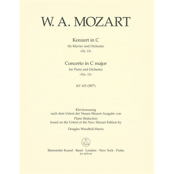 Brenreiter Mozart Klavierkonzert KV 415