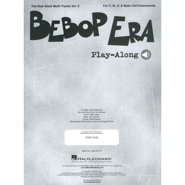 Hal Leonard Bebop Era Play-Along