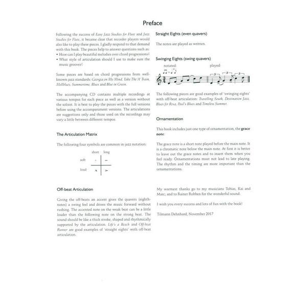 Universal Edition Jazz Studies Alto Recorder