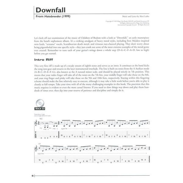 Hal Leonard Children Of Bodom Legendary