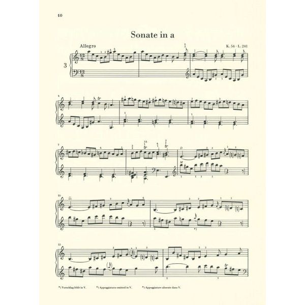 Henle Verlag Scarlatti Klaviersonaten I