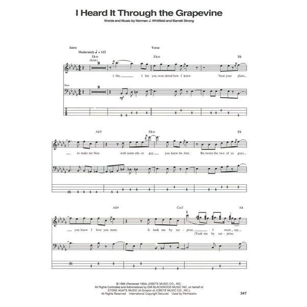 Hal Leonard Bass Tab White Pages