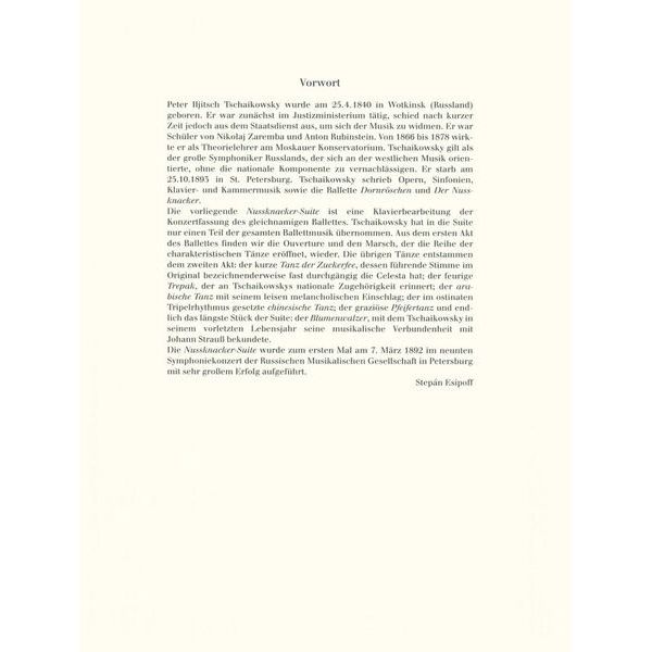 Schott Tschaikowsky Nussknacker-Suite