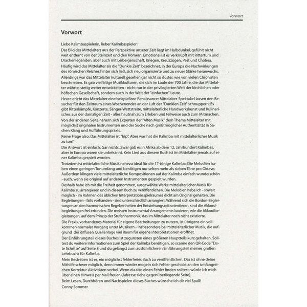 Conny Sommer Mittelalter Lieder Kalimba