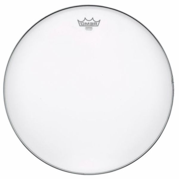 Remo 18" Emperor White Suede