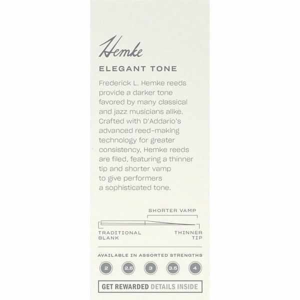 DAddario Woodwinds Hemke Tenor Sax 2.5