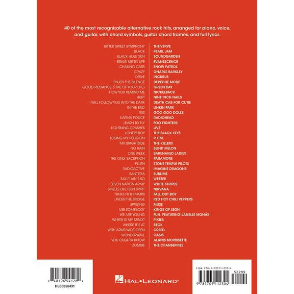 Hal Leonard Alternative Rock Collection