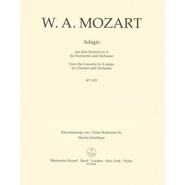 Brenreiter Mozart Adagio KV 622