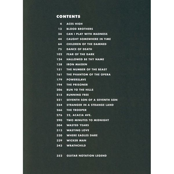 Hal Leonard Iron Maiden 25 Metal Master