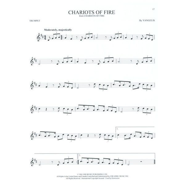 Hal Leonard 101 Movie Hits for Trumpet