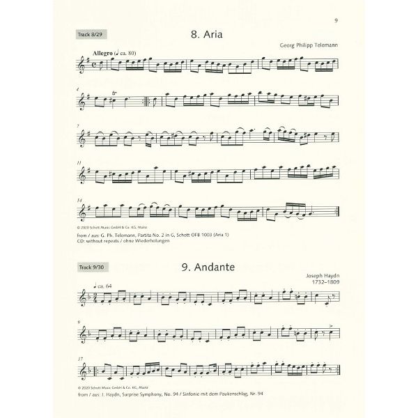 Schott Easy Concert Pieces Recorder 3