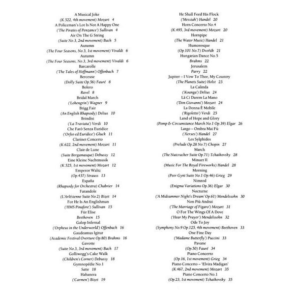 Music Sales 100 Classical Themes Flute