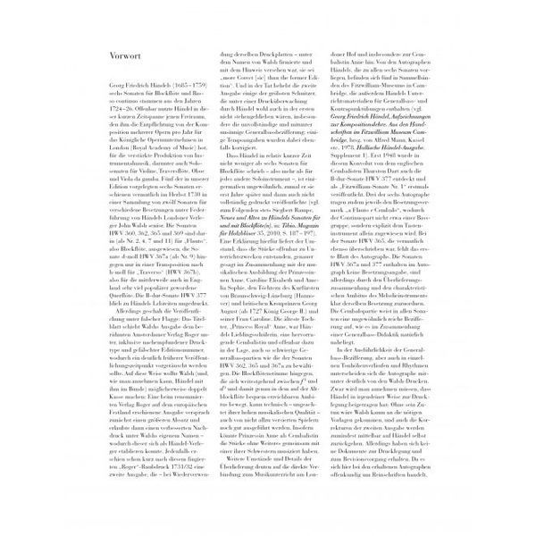 Henle Verlag Hndel Blockflötensonaten