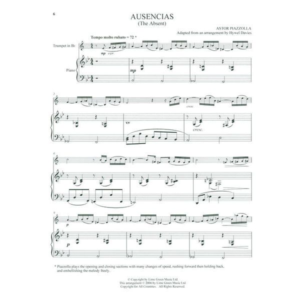 Boosey & Hawkes 25 Piazzolla Tangos Trumpet