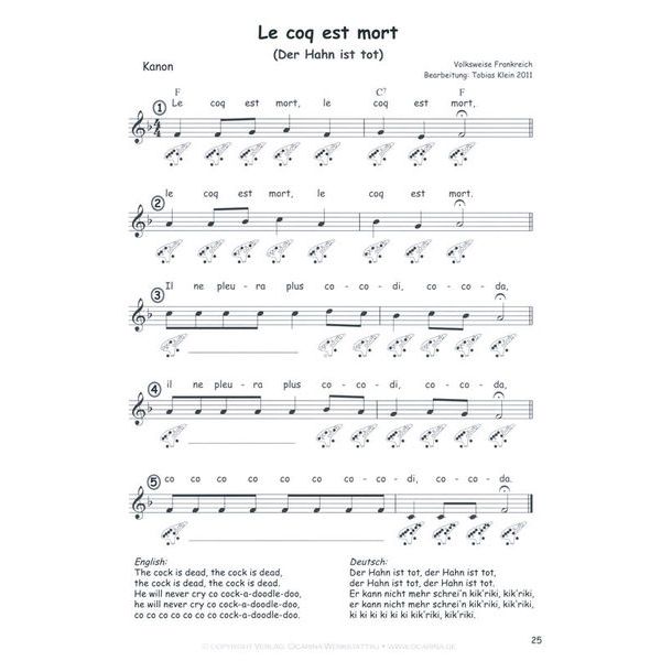 ocarinamusic Kinderlieder 12-Loch 1