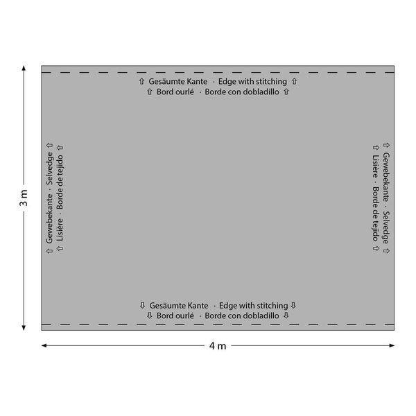 Stairville Curt 4.0x3.0m Greenbox 300g/m