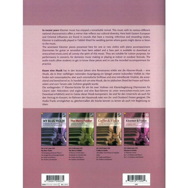 Schott Klezmer & Violin