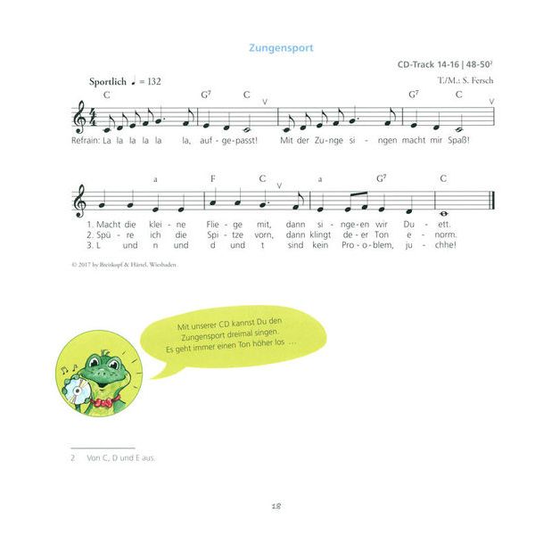 Breitkopf & Hrtel Stimmspa mit dem Singfrosch