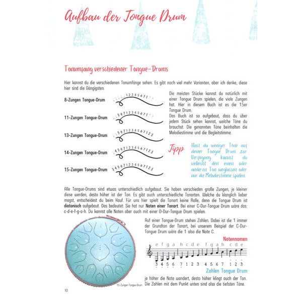 Claudia Gro Steel Tongue Drum Weihnacht