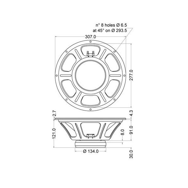 Jensen C12N Ceramic Vintage 16 Ohms