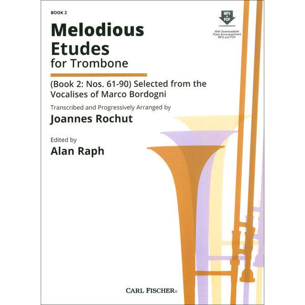 Carl Fischer Melodious Etudes for Tromb. 2