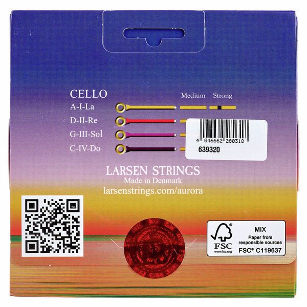 Larsen Aurora Cello Strings Set 4/4 M